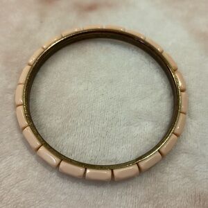 Blush Pink Resin Beaded Bangle Bracelet resale 2.50”